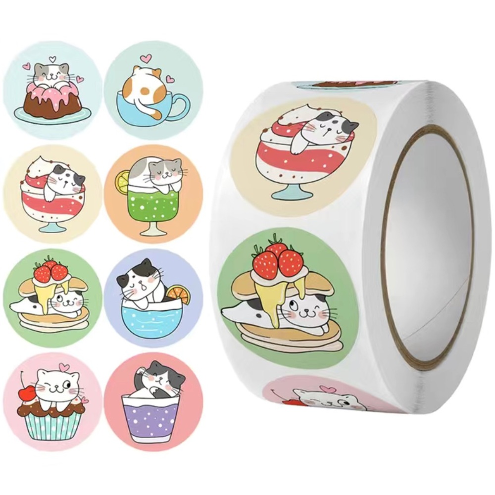 🍒🍒 Dessert Cat Stickers